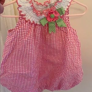 Rare Editions Baby Smocked Romper
